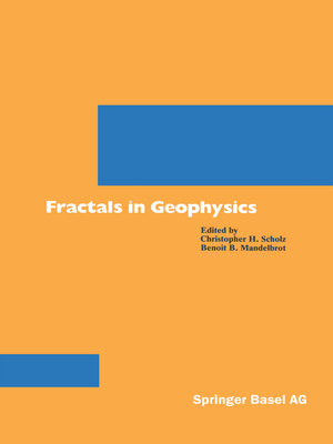 cover image of Fractals in Geophysics